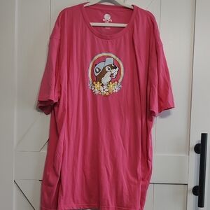 Pink Graphic Tee with Bear Design